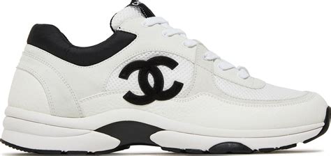 black chanel trainers fake|chanel sneaker black and white.